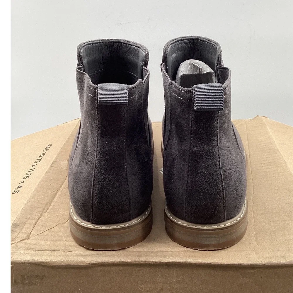 Goodfellow & Co Mens Chelsea Boots Gray Faux Suede Ankle Boots Size 8 003018